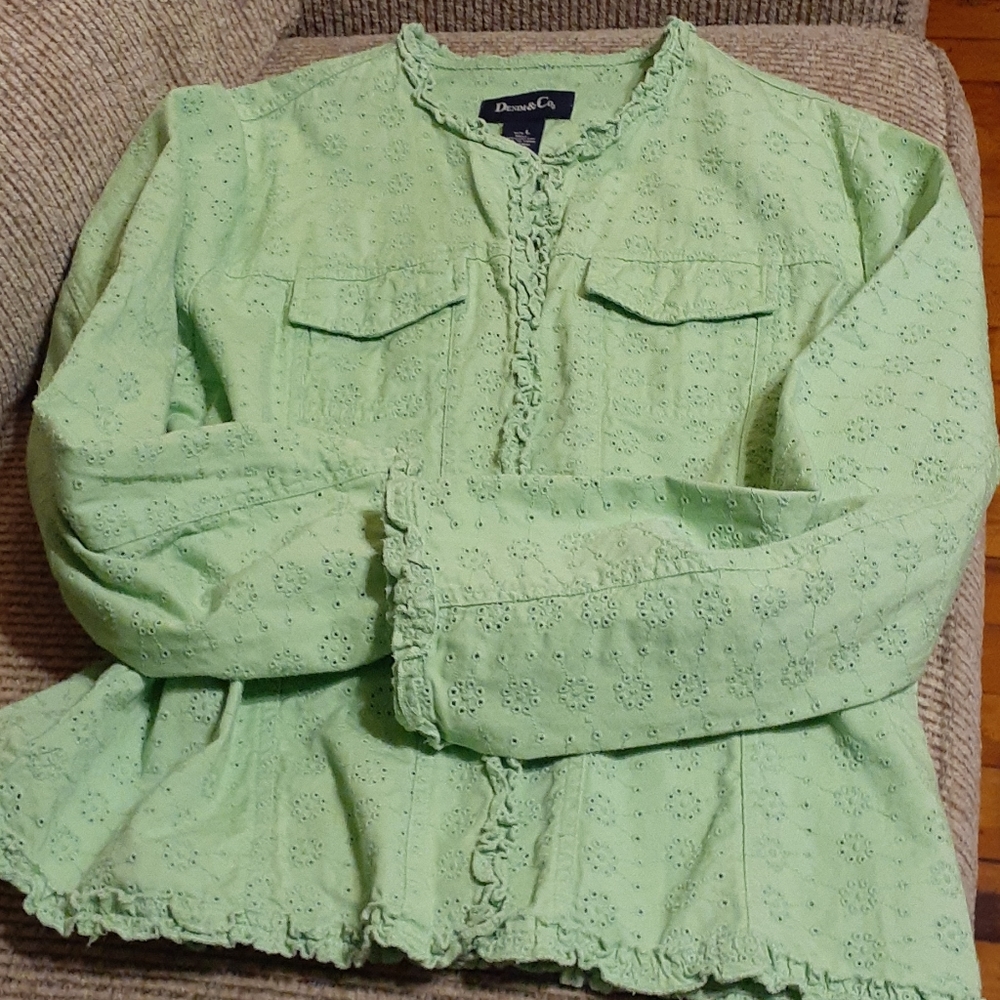 Denim & Co. Eyelet Jacket
